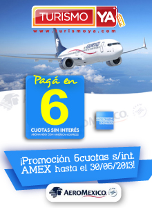 Promo Amex con Aeromexico - 6cuotas
